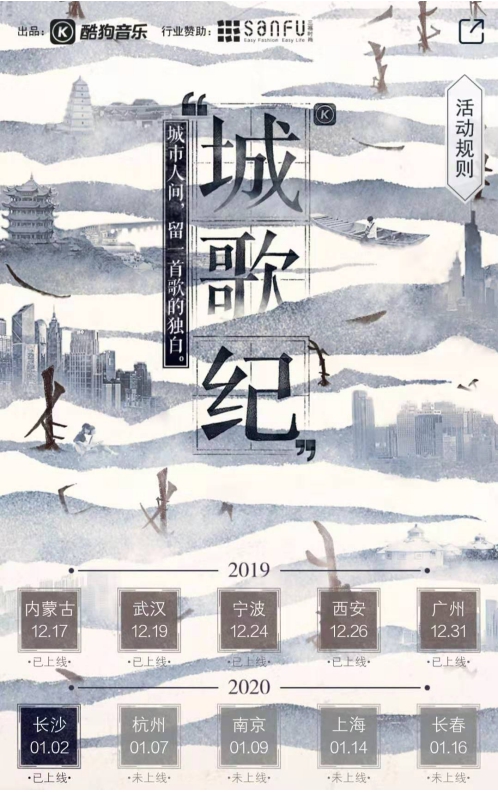 5分钟的短节目竟然这么好看!酷狗《城歌纪》播放量超170万