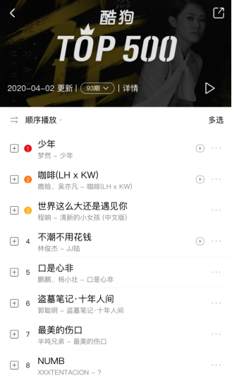 《少年》锁定年度热歌,原唱梦然将登酷狗直播开唱