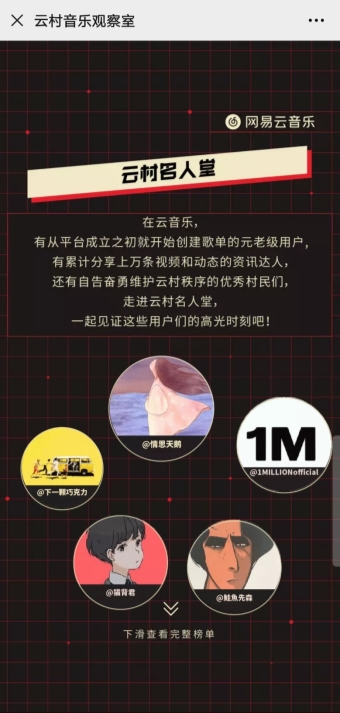 网易云音乐推出《云村音乐观察室》大盘点,“云村之光”都有谁?