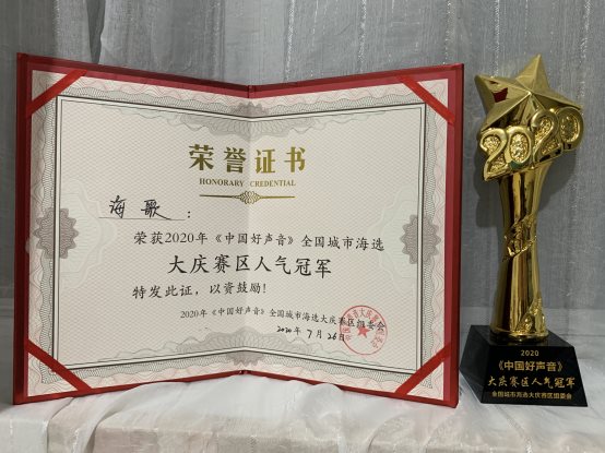 海歌参加2020《中国好声音》全国海选大庆赛区巅峰之夜总决赛