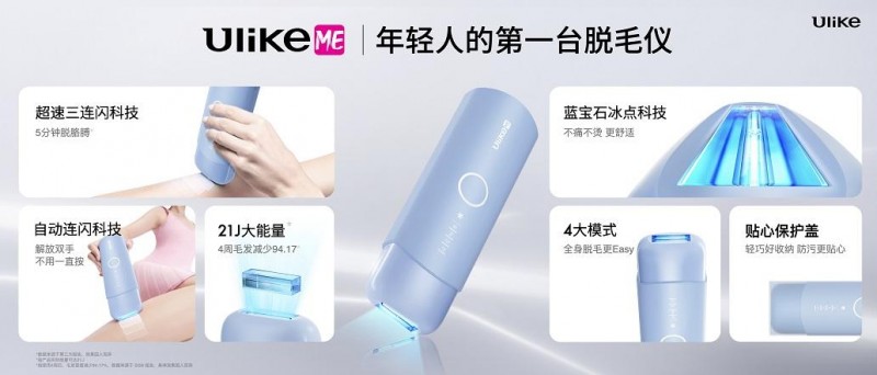 全球销量第一的脱毛仪品牌Ulike发布超级脱毛技术或将实现永久脱毛