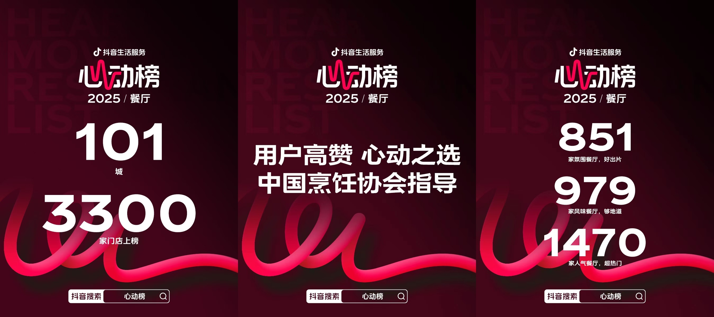 群星闪耀“心动成团夜”!心动榜餐厅新一期榜单重磅发布,101城餐厅心动“成团”